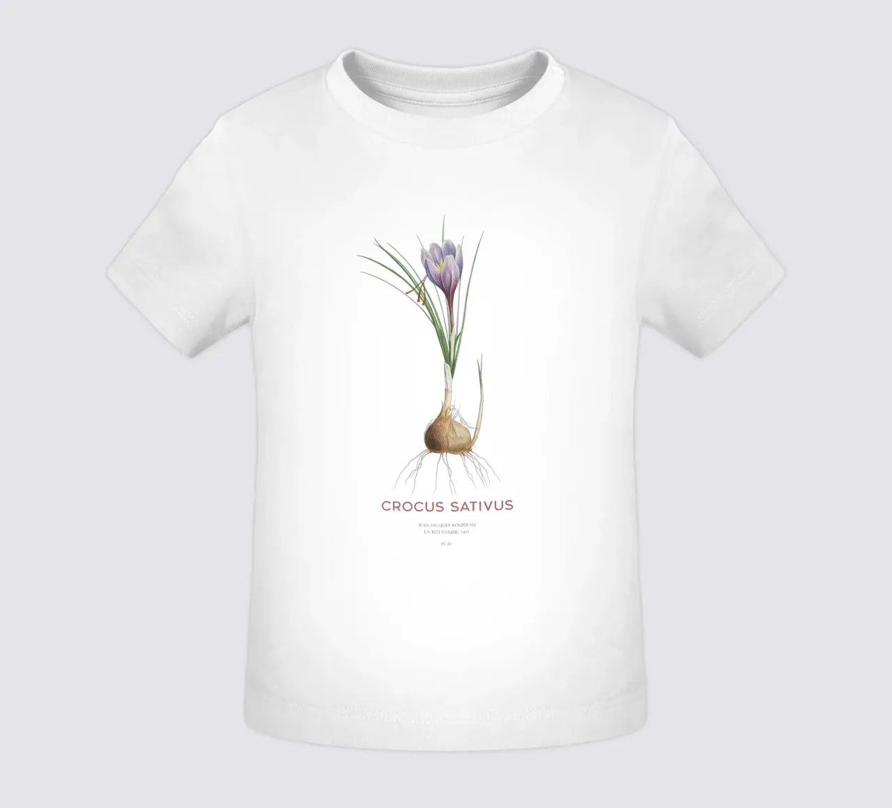 Zafferano croco o Crocus sativus maglietta neonato da Vintagrafica