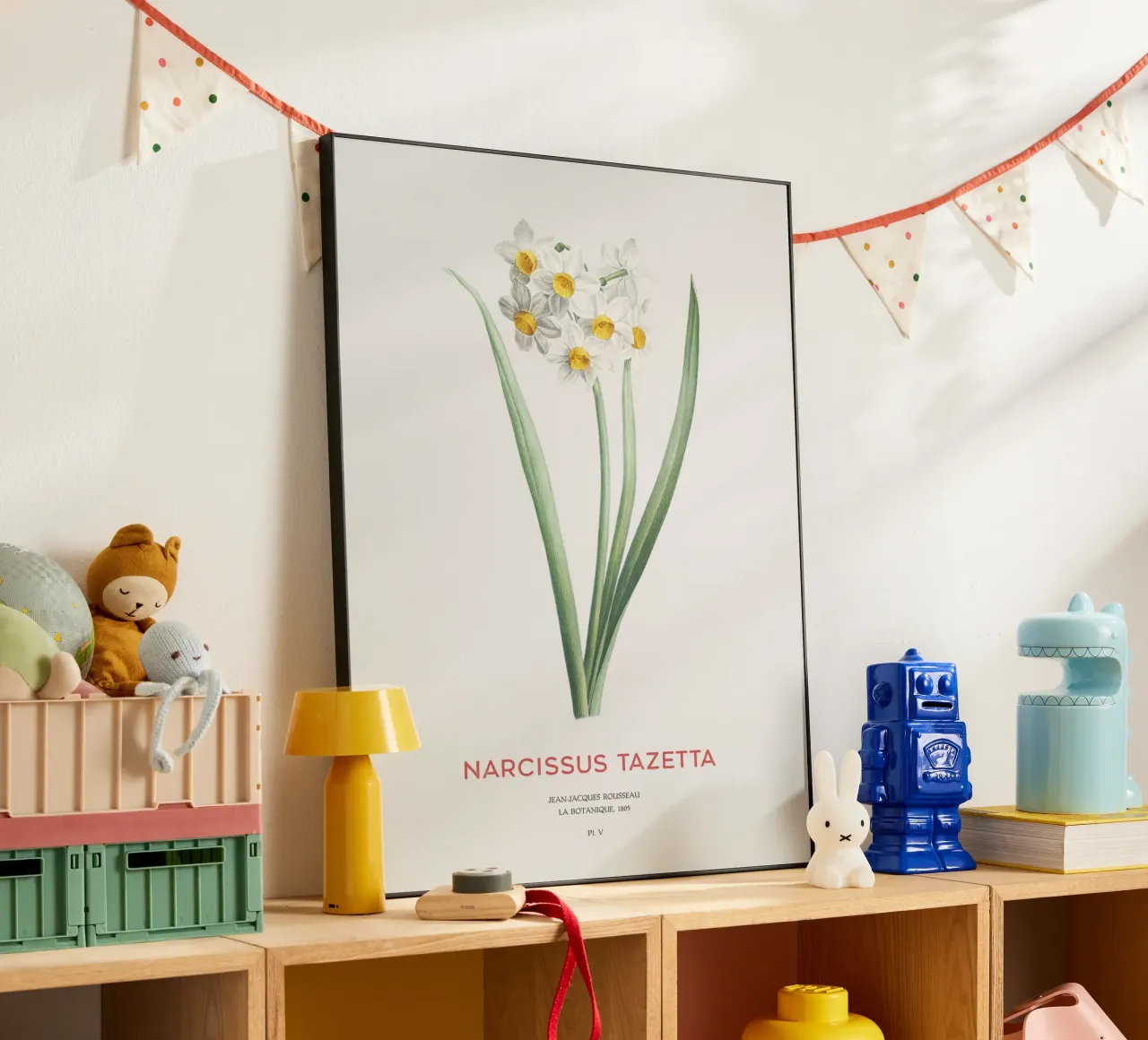 Narciso crema o Narcissus tazetta alluminio dibond da Vintagrafica
