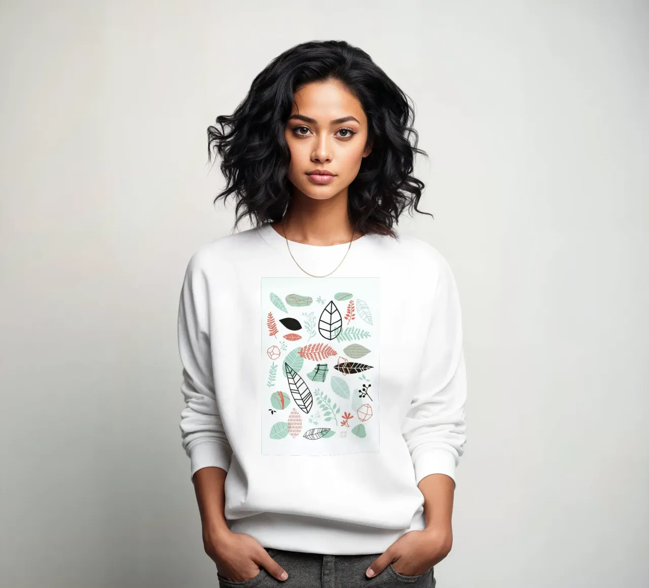 Nature is Taking Over Mint sweatshirt by BlauMaschine