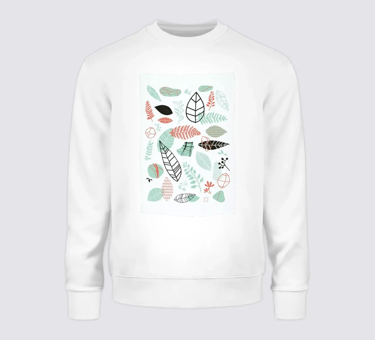Nature is Taking Over Mint sweatshirt by BlauMaschine