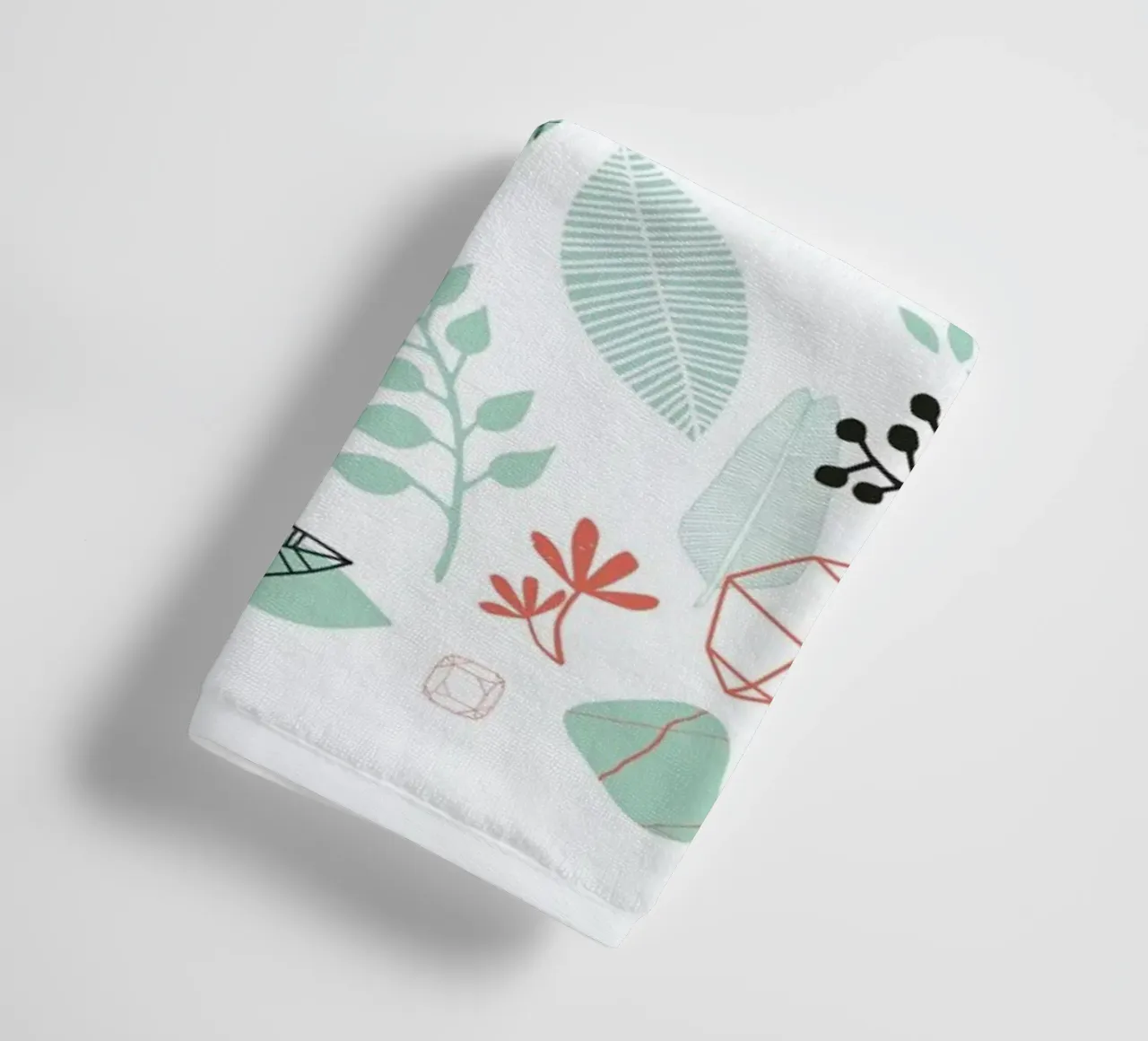 Nature is Taking Over Mint asciugamano da bagno da BlauMaschine