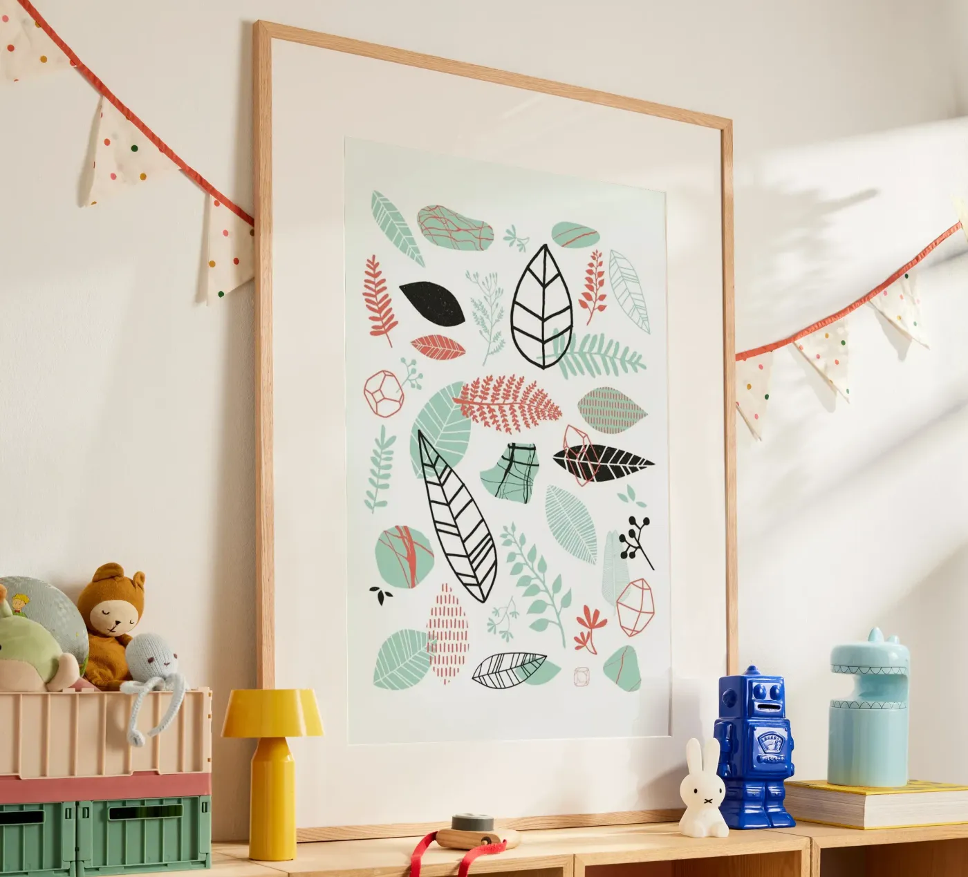 Nature is Taking Over Mint poster da BlauMaschine