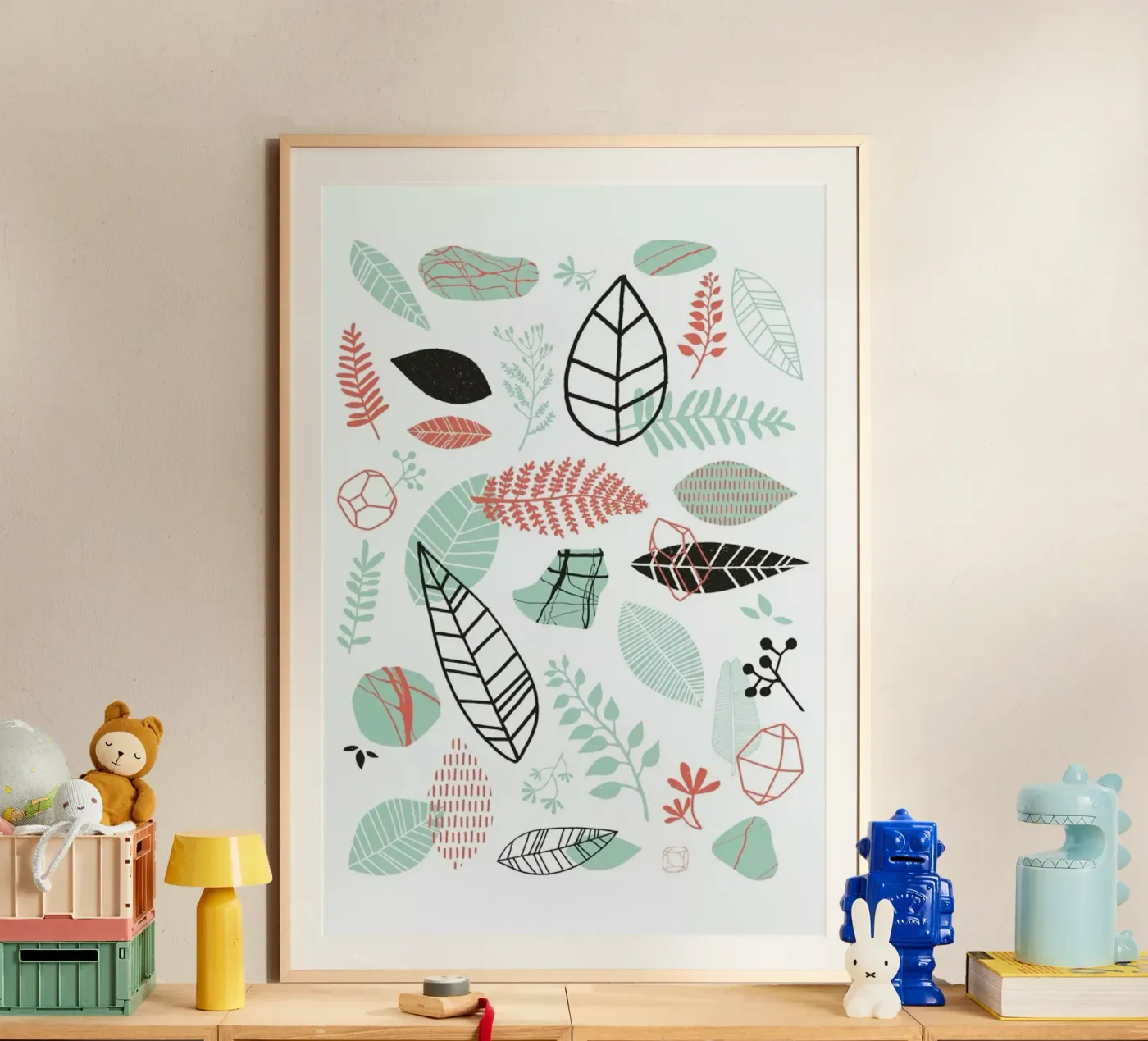 Nature is Taking Over Mint poster da BlauMaschine