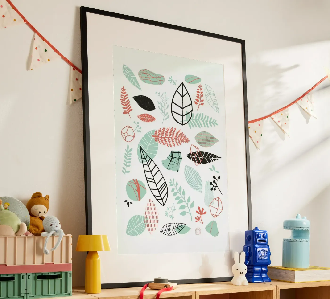 Nature is Taking Over Mint poster da BlauMaschine