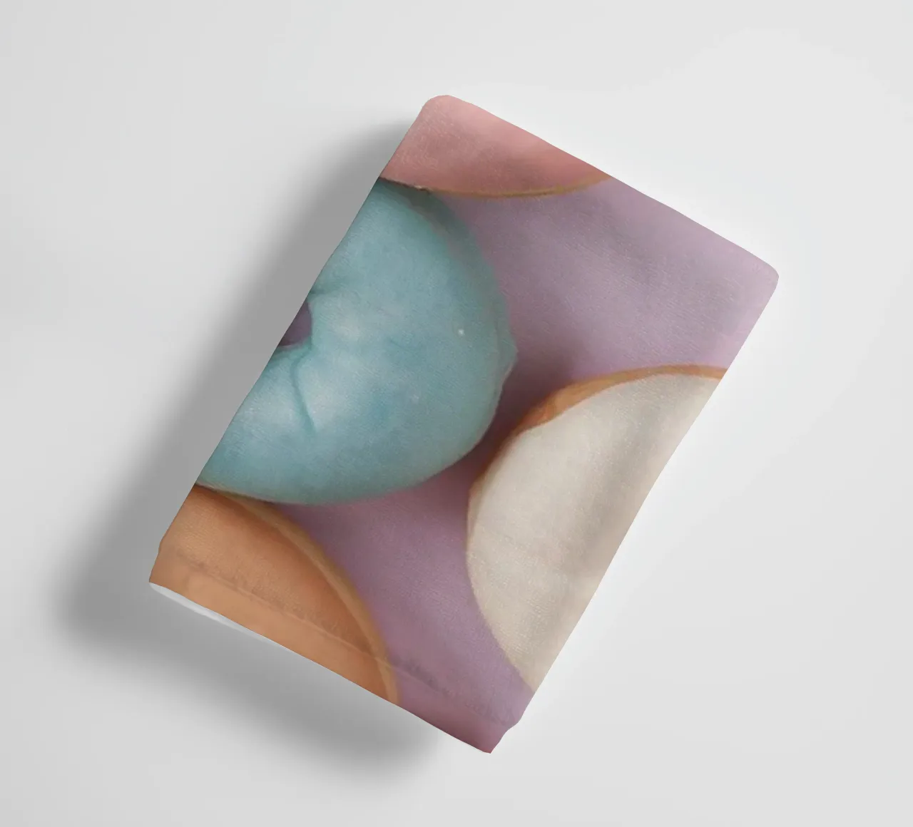 donuts arranged on a pastel background perfect for dessert l towel by DesignDoodle