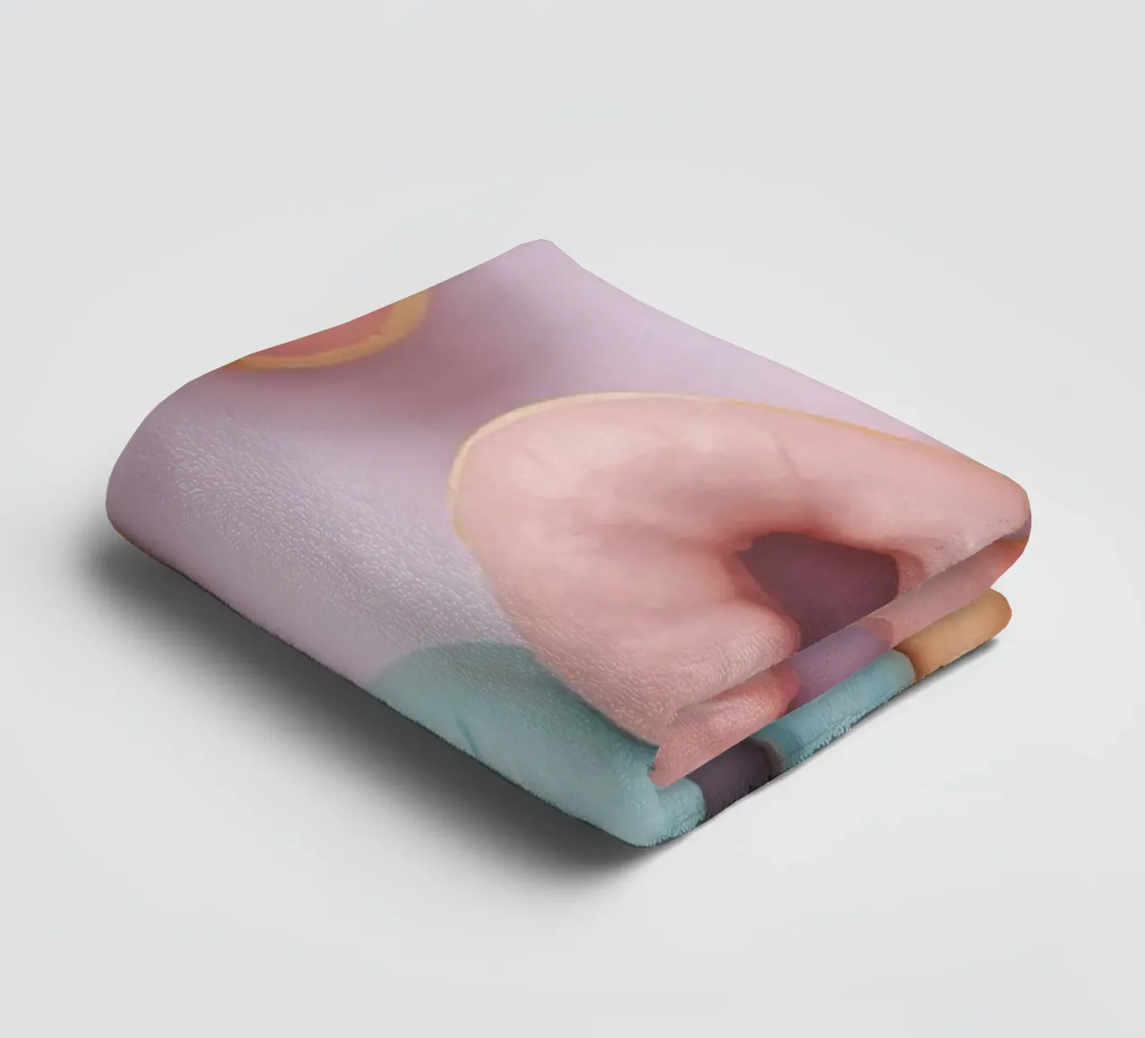 donuts arranged on a pastel background perfect for dessert l towel by DesignDoodle