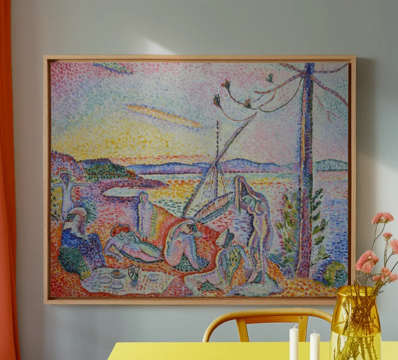 Henri Matisse - Lusso, silenzio e piacere tela con Cornice a cassetta da ARTOTHEK