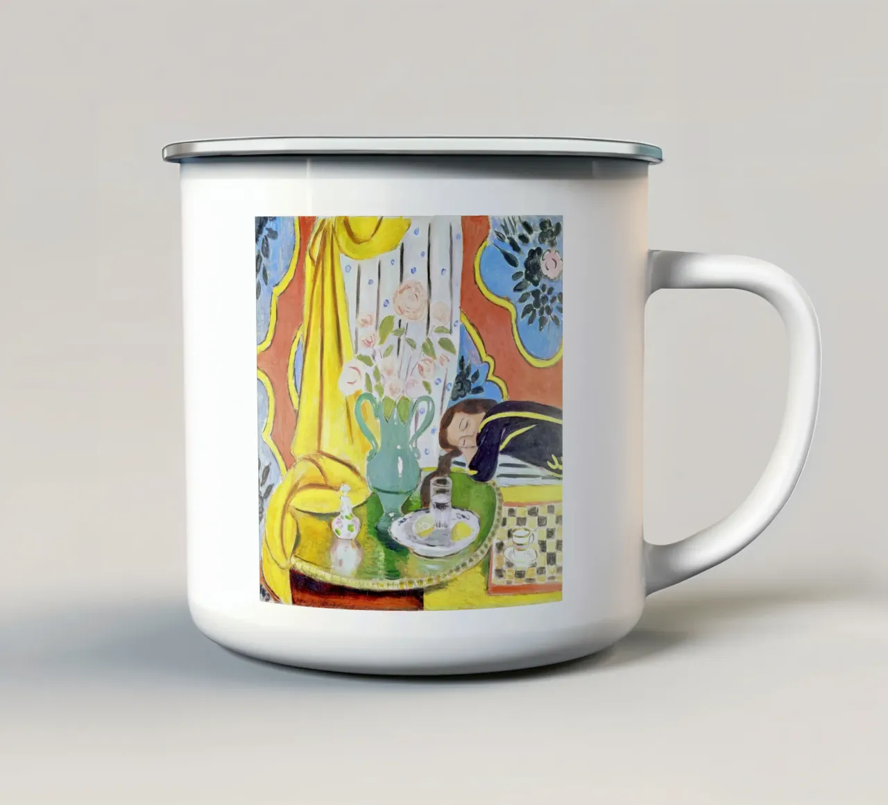 Henri Matisse - Harmonie en jaune mug en émail de ARTOTHEK