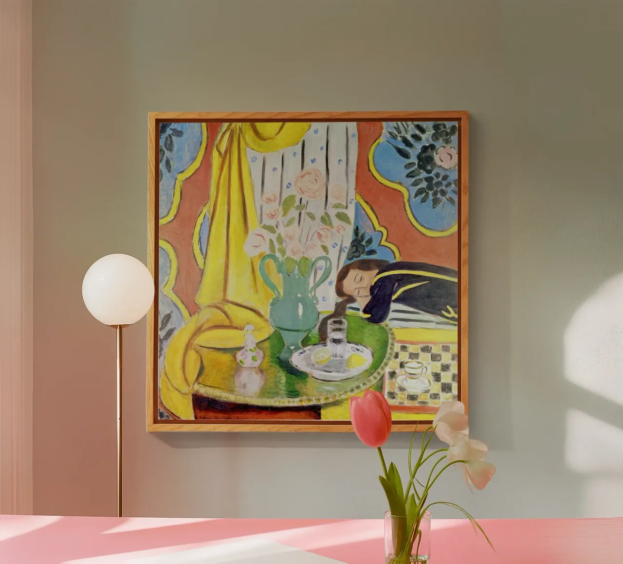 Henri Matisse - Harmonie in Gelb Acryl-Glas von ARTOTHEK