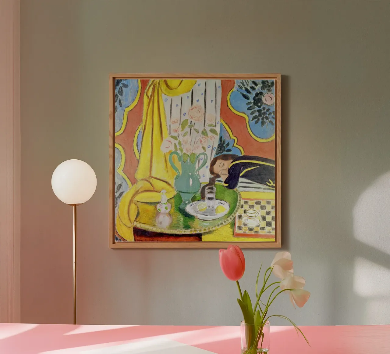 Henri Matisse - Harmonie in Gelb Forex-Platte von ARTOTHEK