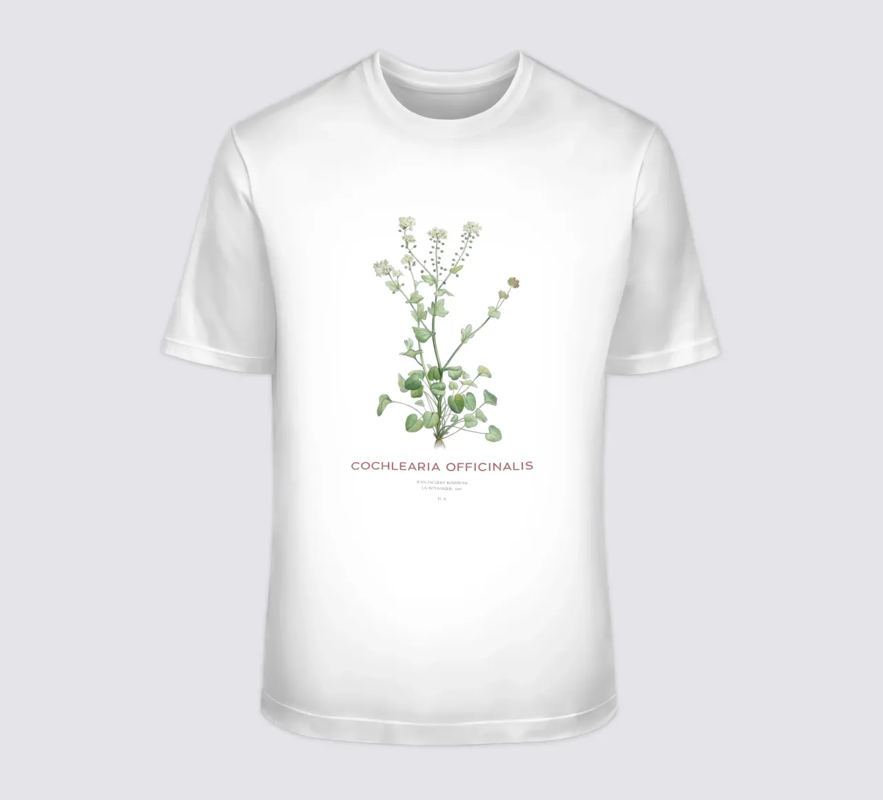 Gemeines Scharbockskraut oder Cochlearia officinalis T-Shirt von Vintagrafica