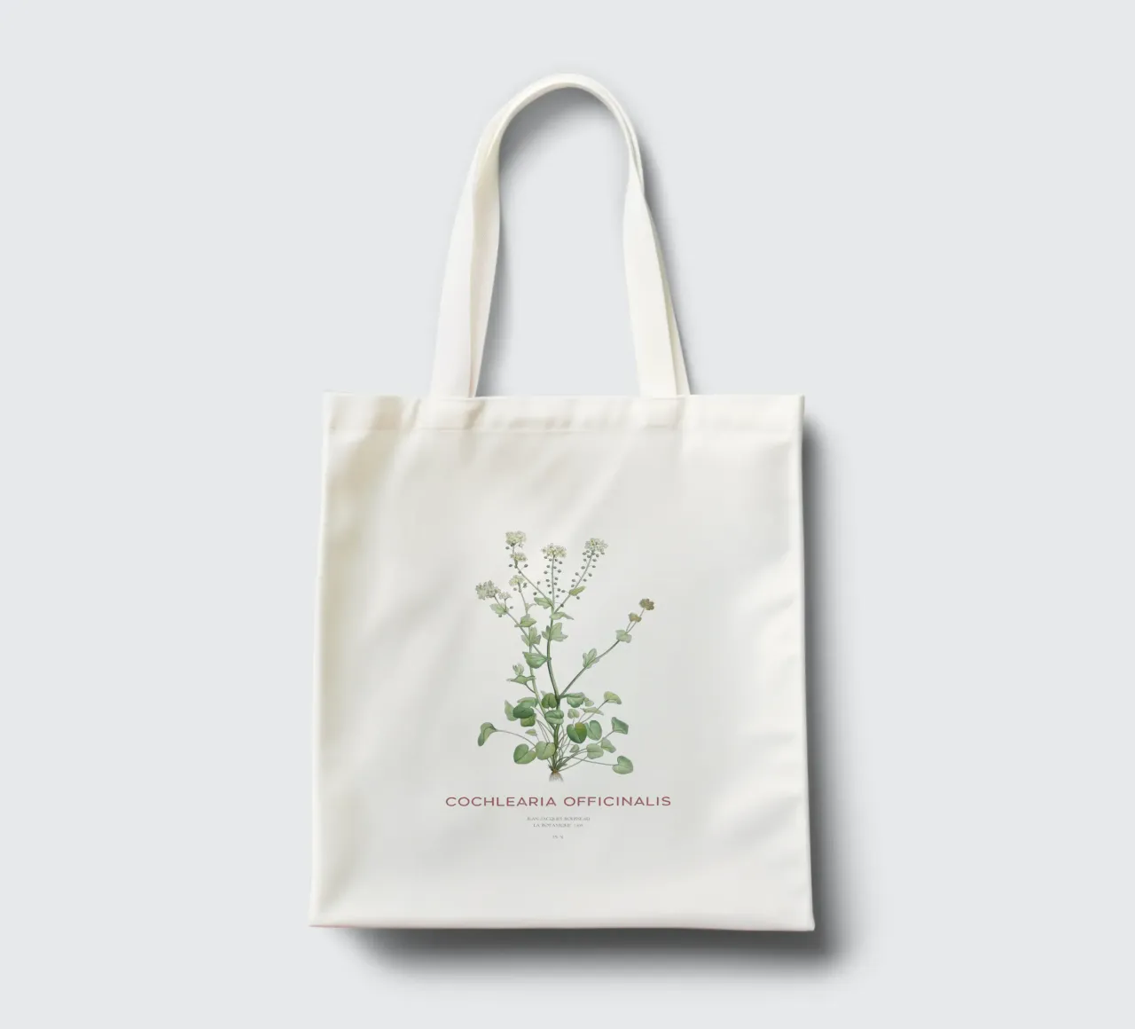 Gemeines Scharbockskraut oder Cochlearia officinalis Jutebeutel von Vintagrafica