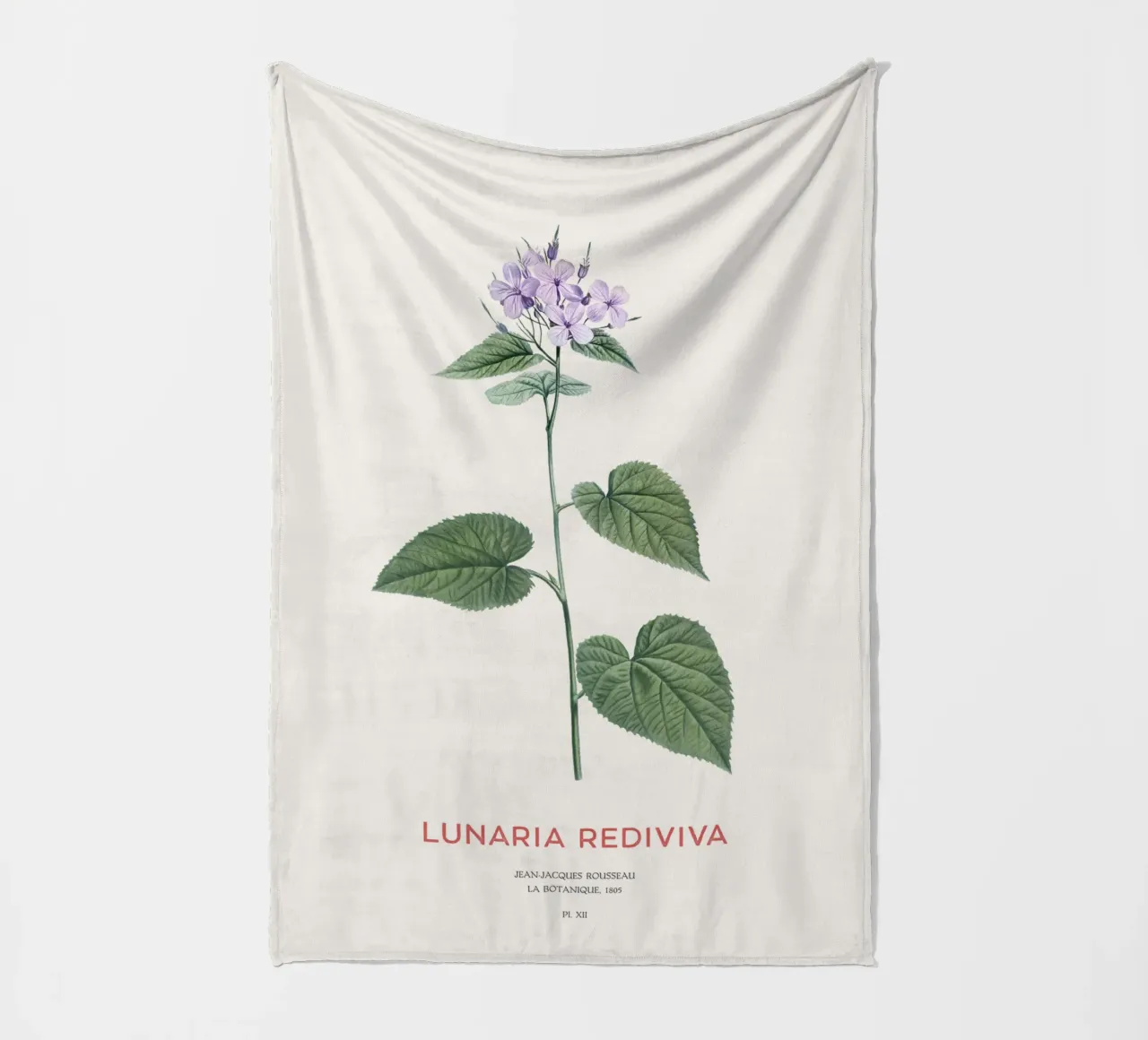 Mehrjährige Ehrlichkeit oder Lunaria rediviva Fleecedecke von Vintagrafica