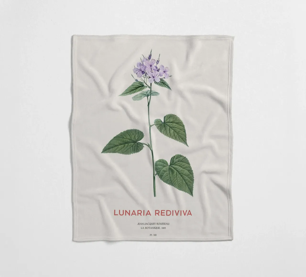 Mehrjährige Ehrlichkeit oder Lunaria rediviva Fleecedecke von Vintagrafica