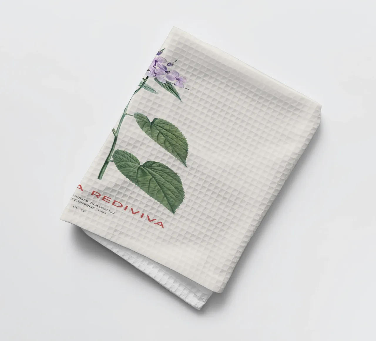Mehrjährige Ehrlichkeit oder Lunaria rediviva Geschirrtuch von Vintagrafica