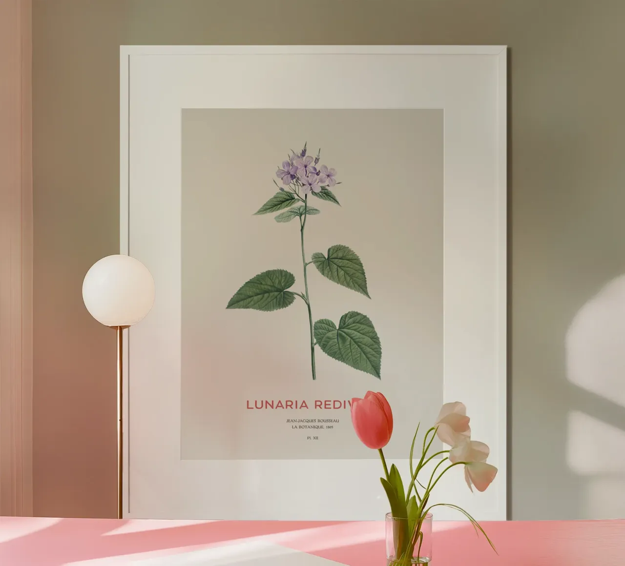 Mehrjährige Ehrlichkeit oder Lunaria rediviva Hahnemühle von Vintagrafica