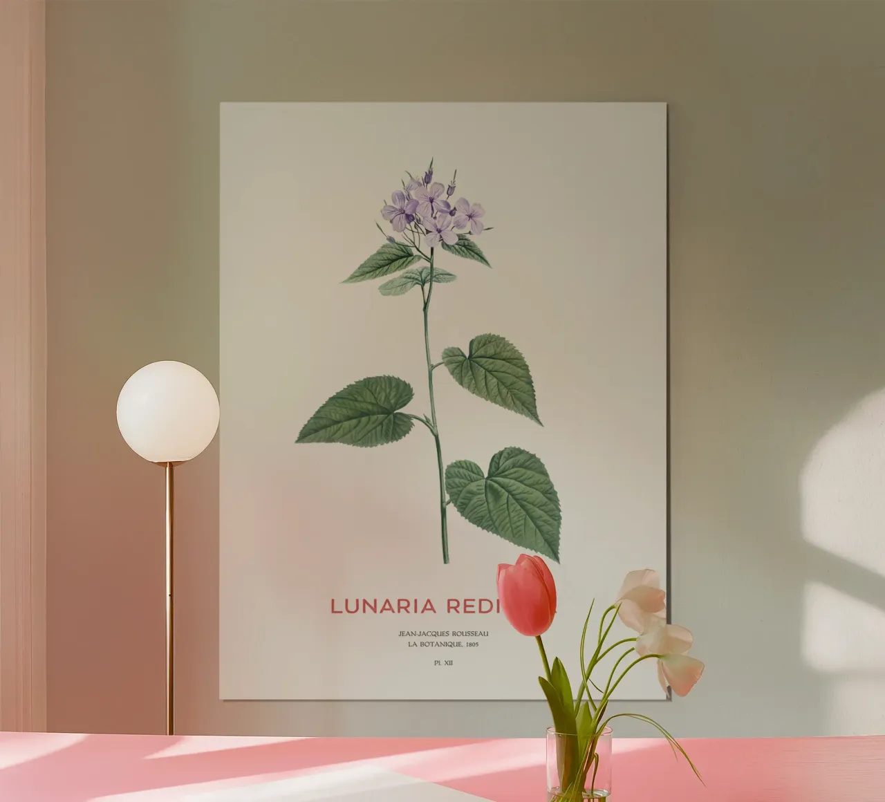 Honnêteté vivace ou Lunaria rediviva poster de Vintagrafica