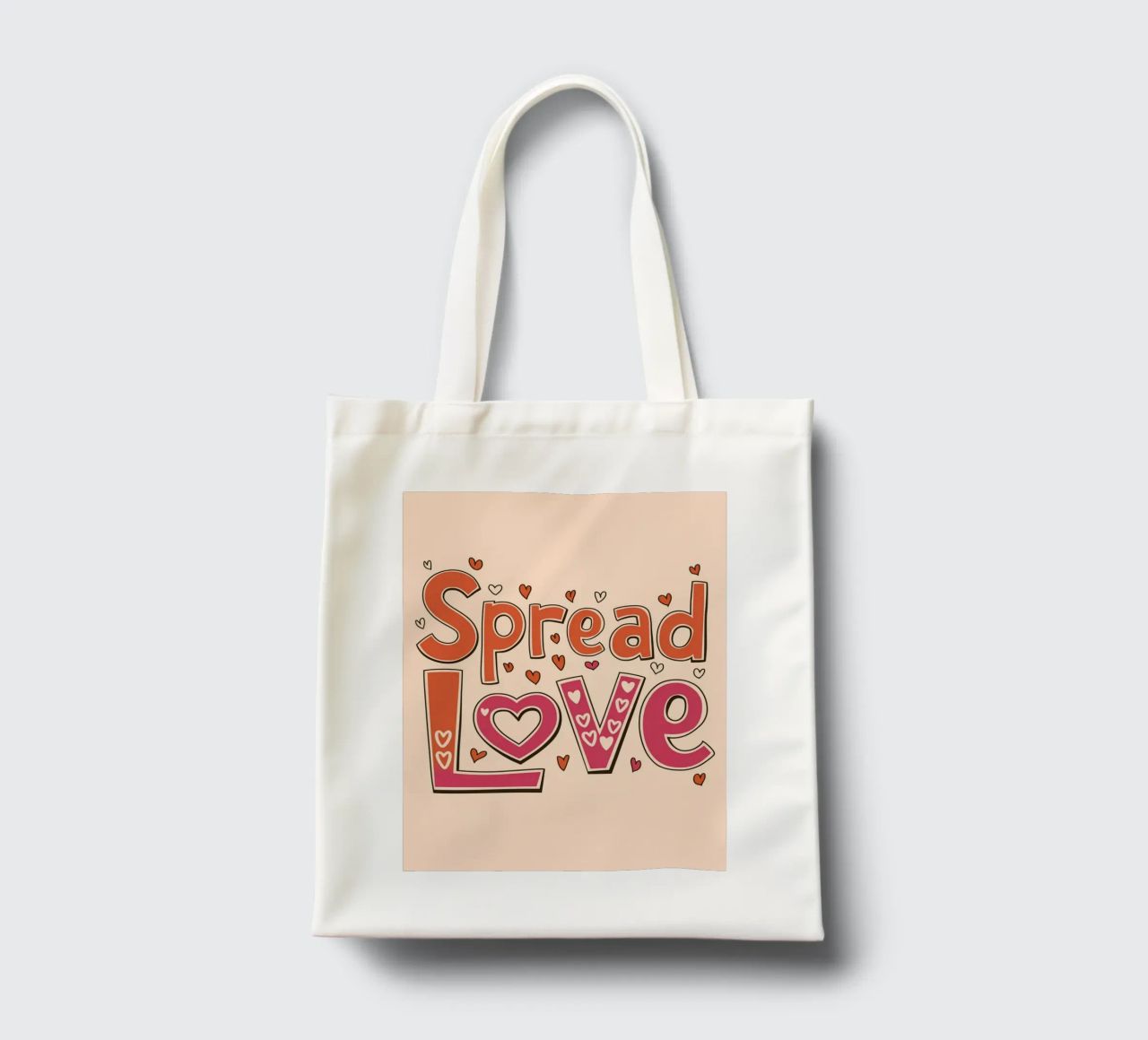 Diffondere l'amore borsa in juta da logic