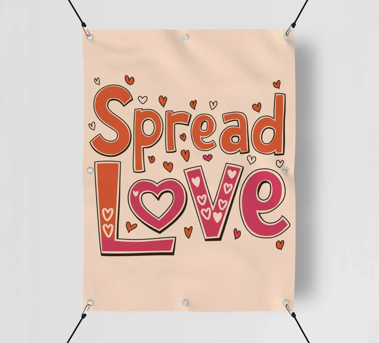 Diffondere l'amore telo in pvc da logic