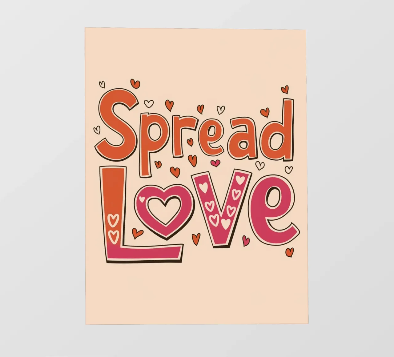 Diffondere l'amore telo in pvc da logic