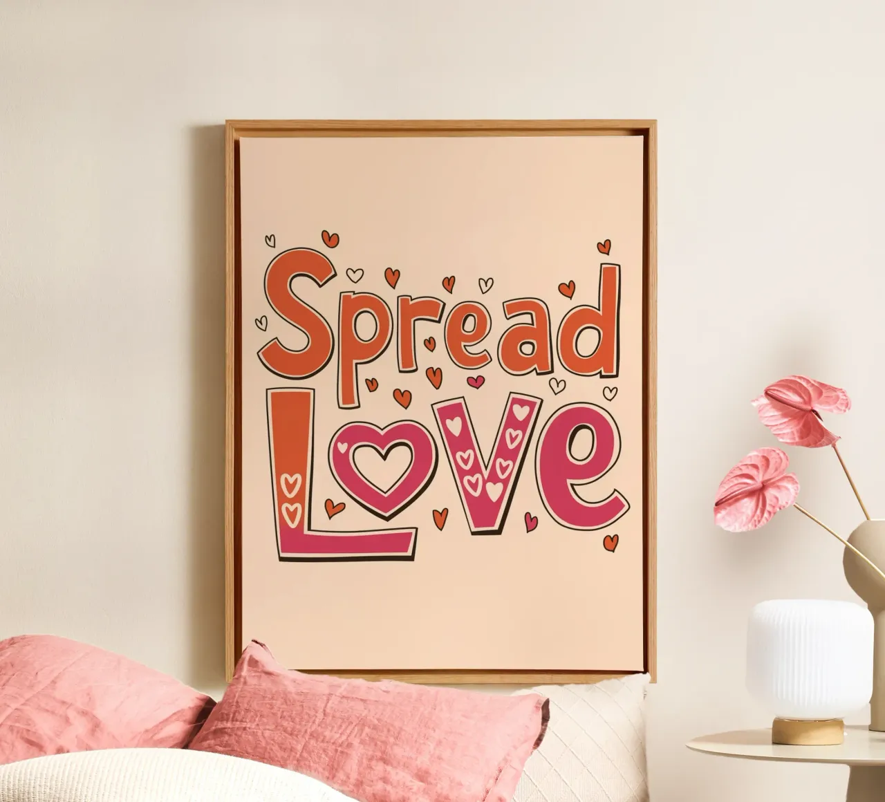 Diffondere l'amore tela da logic