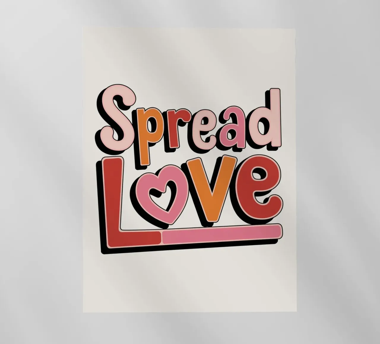 Diffondere l'amore pellicola backlit da logic