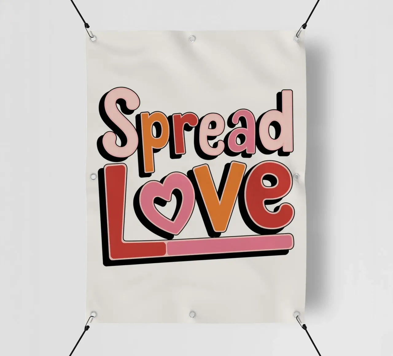 Diffondere l'amore telo in pvc da logic