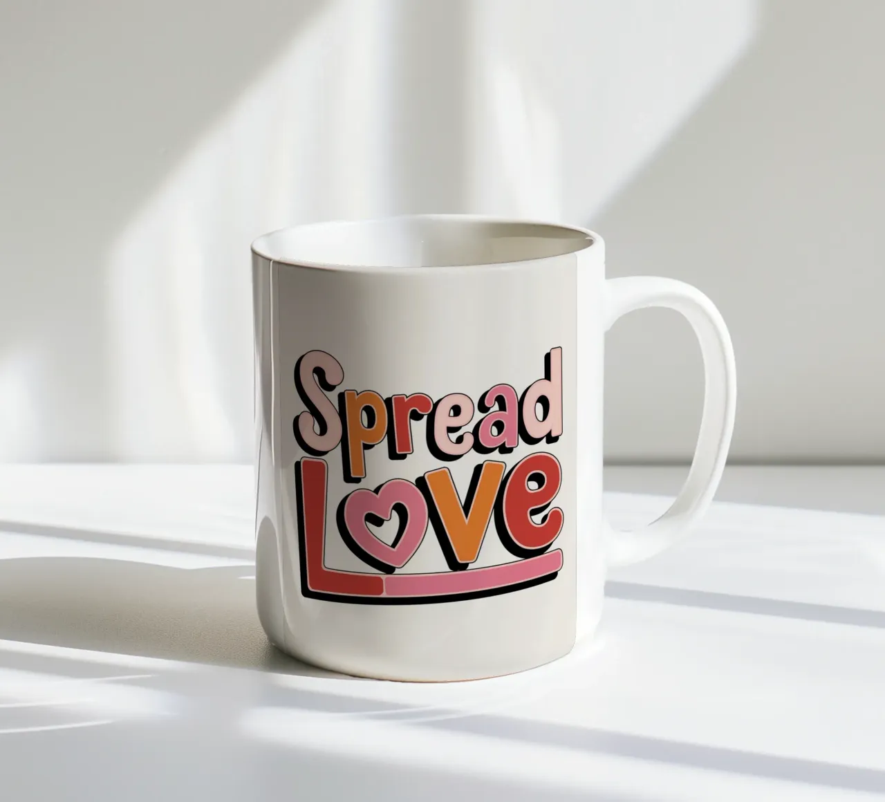 Diffondere l'amore tazza in ceramica da logic