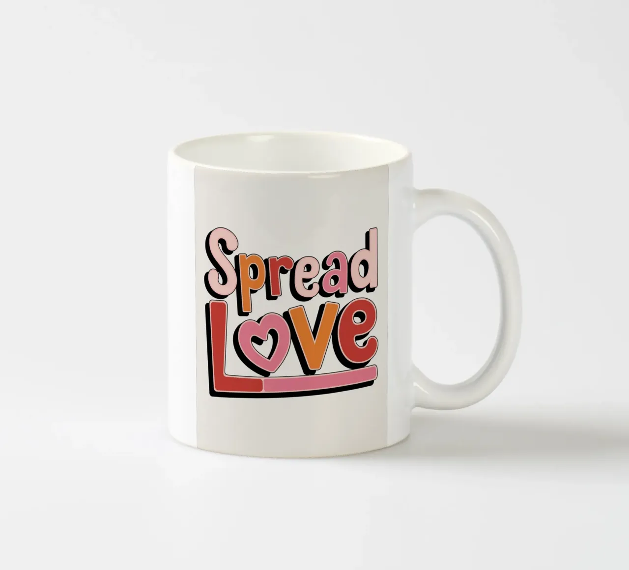 Diffondere l'amore tazza in ceramica da logic