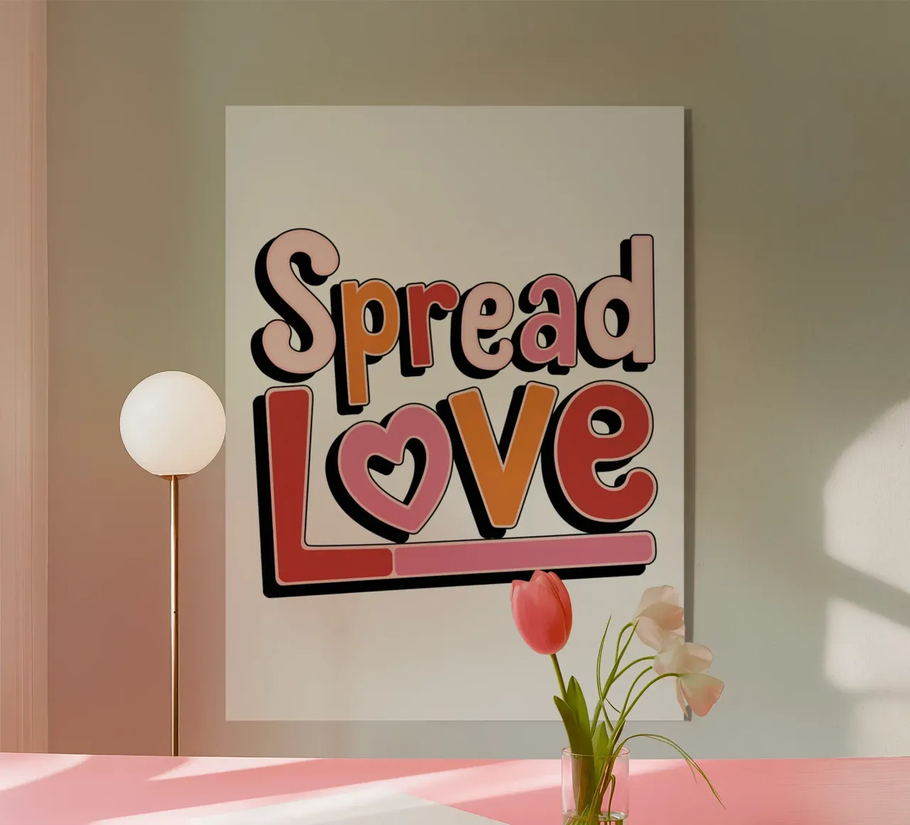 Diffondere l'amore plexiglass da logic