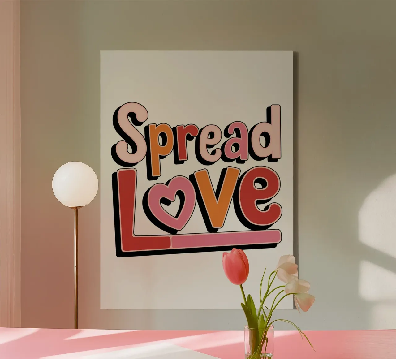 Diffondere l'amore tela da logic