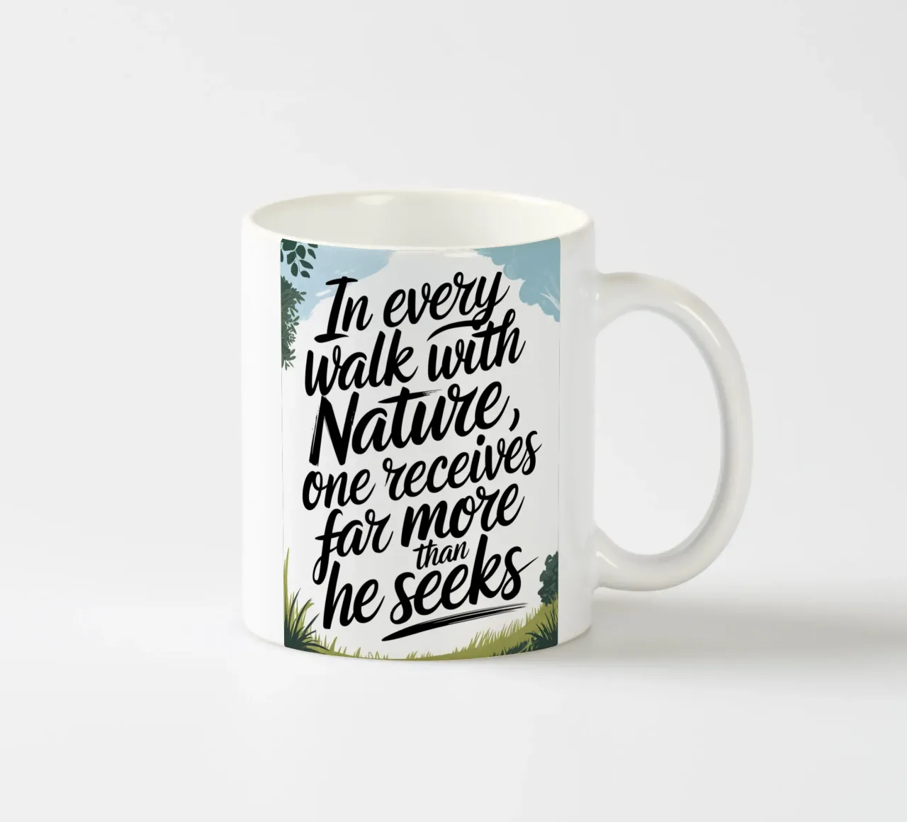 In ogni passeggiata con la natura tazza in ceramica da logic