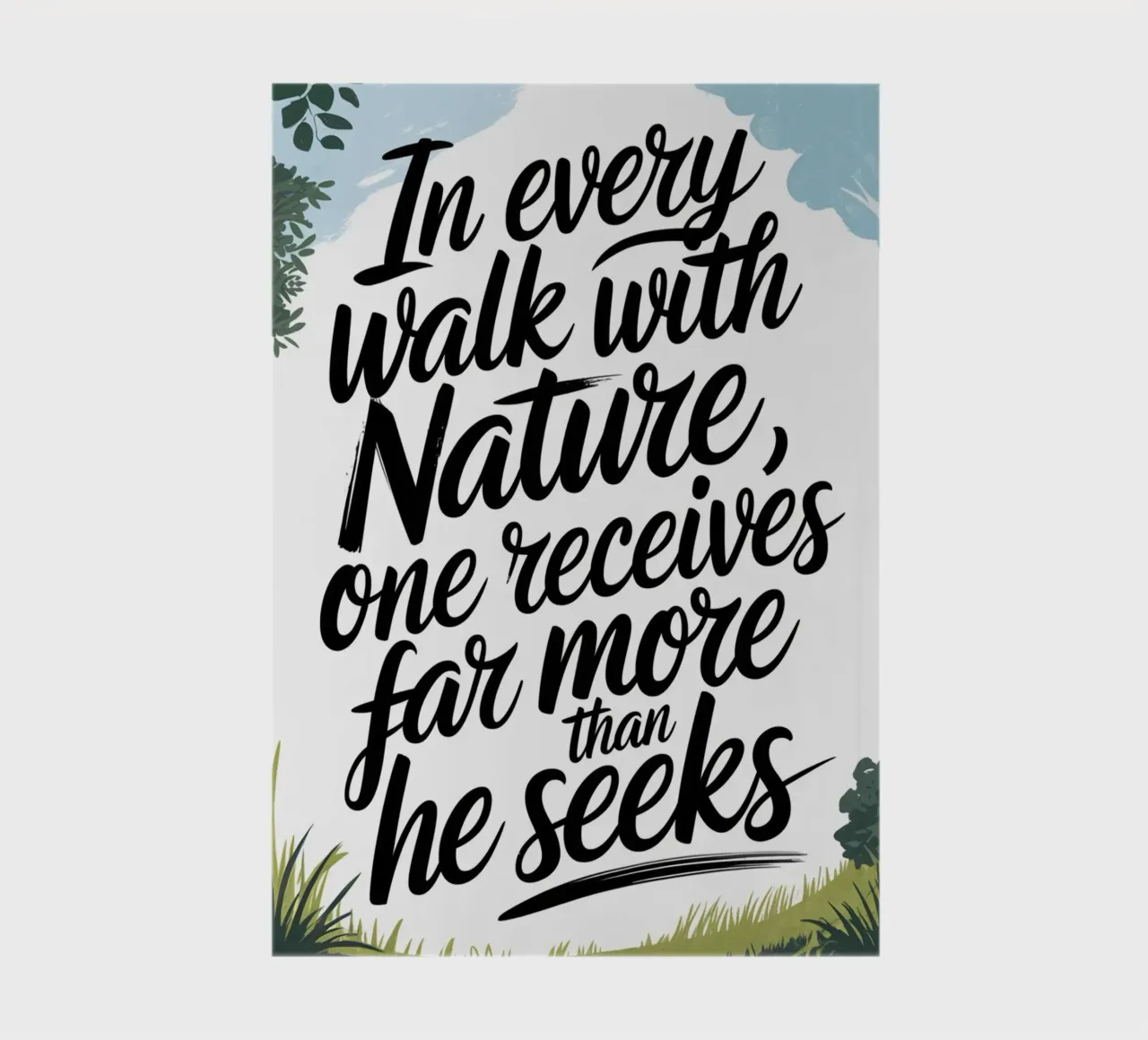 In every walk with Nature notebook by logic