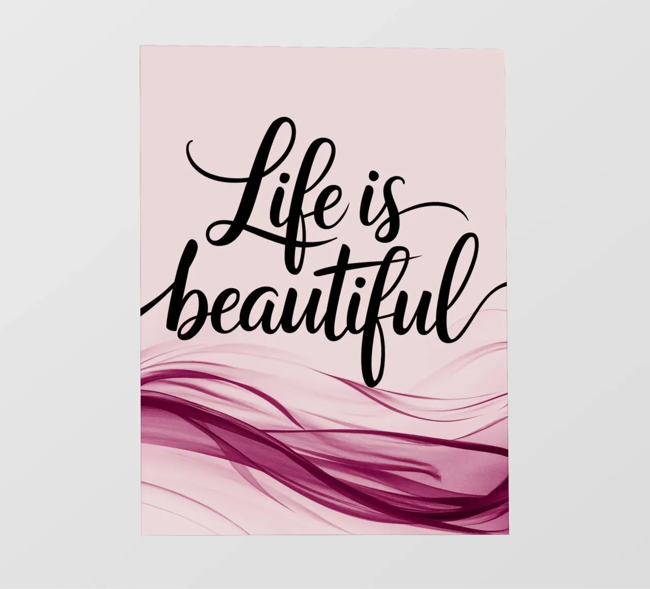 Life is beautiful backlit film by logic
