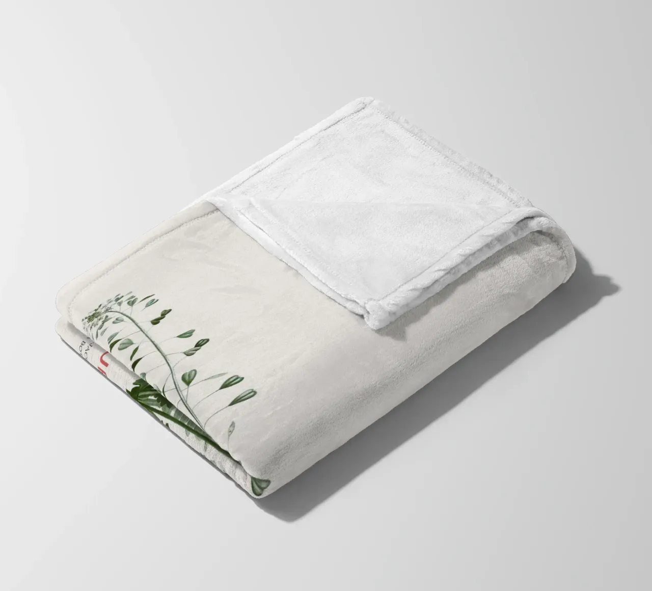 Hirtentäschel oder Thlaspi bursa-pastoris Fleecedecke von Vintagrafica