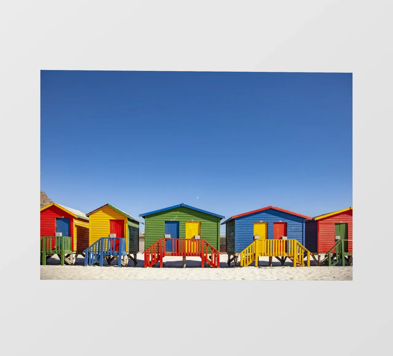 bunte Strandhäuser Kapstadt telo in pvc da Reisefotografie - Bilder aus aller Welt