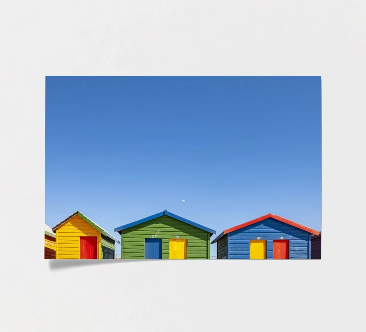 bunte Strandhäuser Kapstadt sticker sheet by Reisefotografie - Bilder aus aller Welt