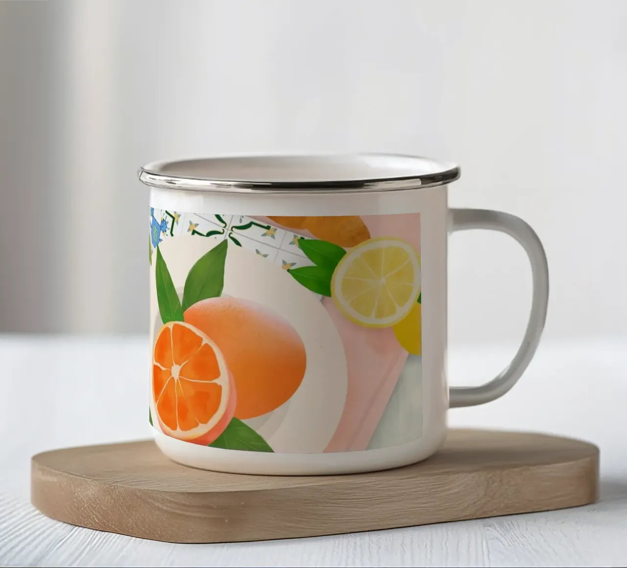 Summer Brunch tazza in smalto da PetrArts