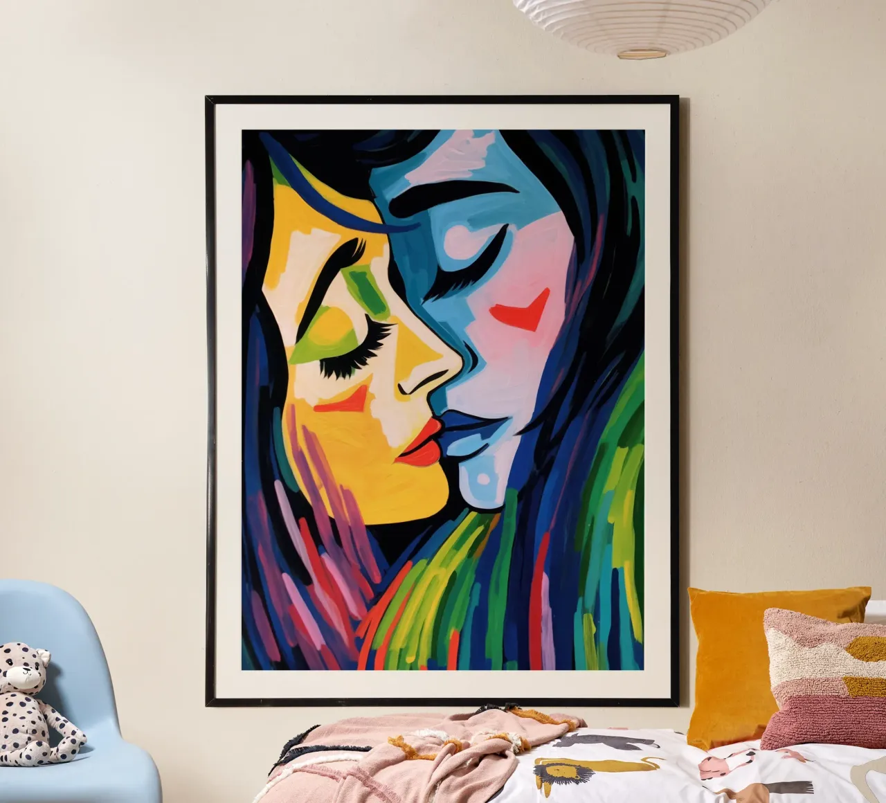 Summer Kisses - Winter Tears | Expressionist Love Kiss poster by Autofocus