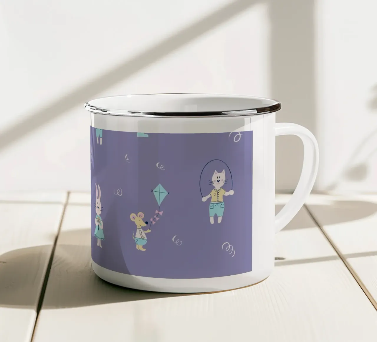 Festa Tiere tazza in smalto da nicigabrieldesigns