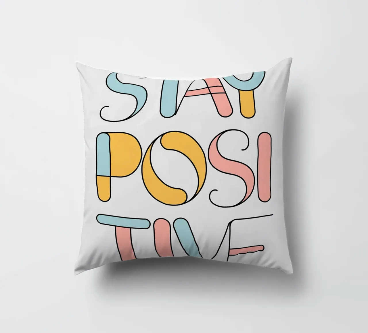 RIMANERE POSITIVI cuscino da logic