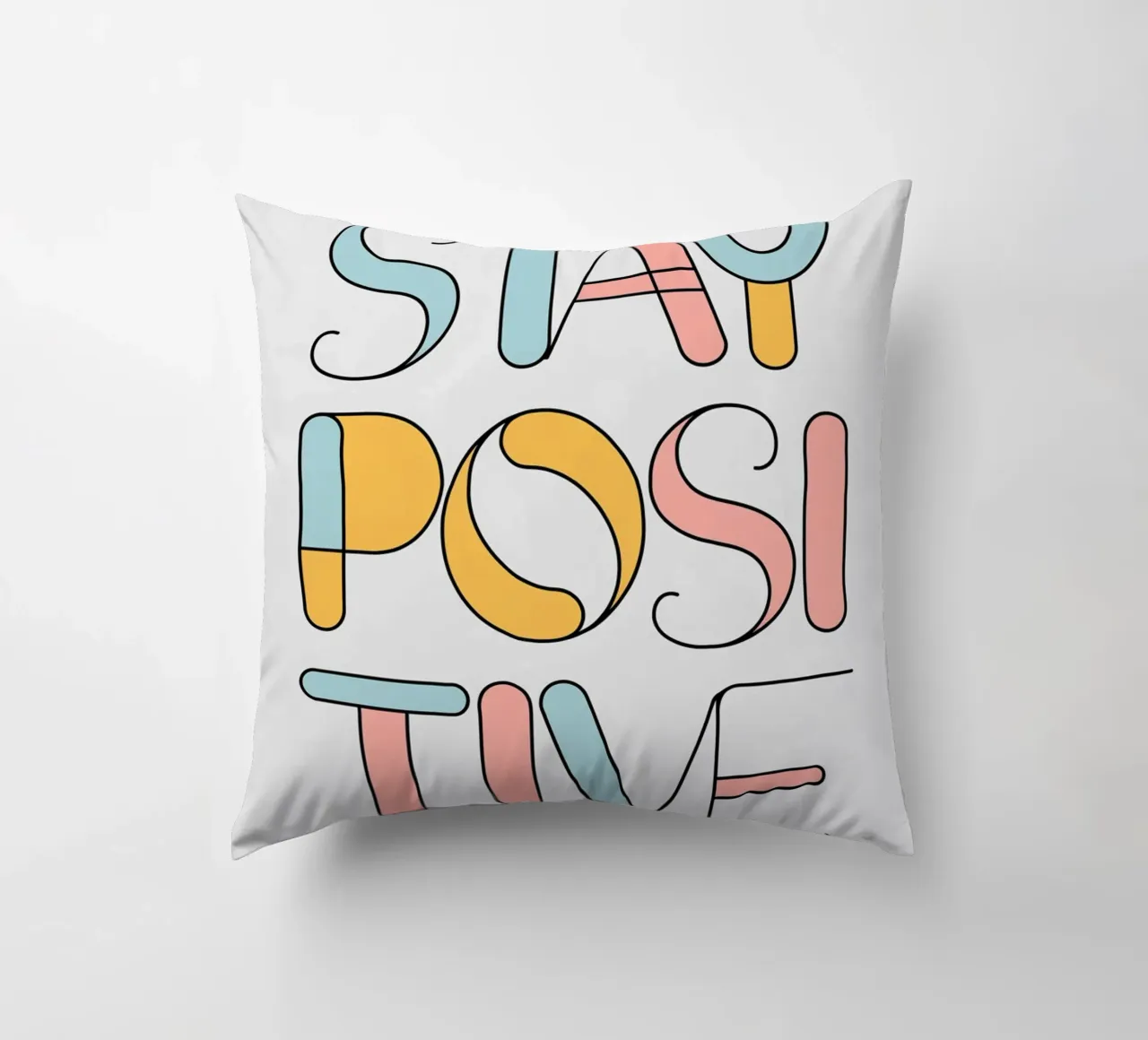 RIMANERE POSITIVI cuscino da logic