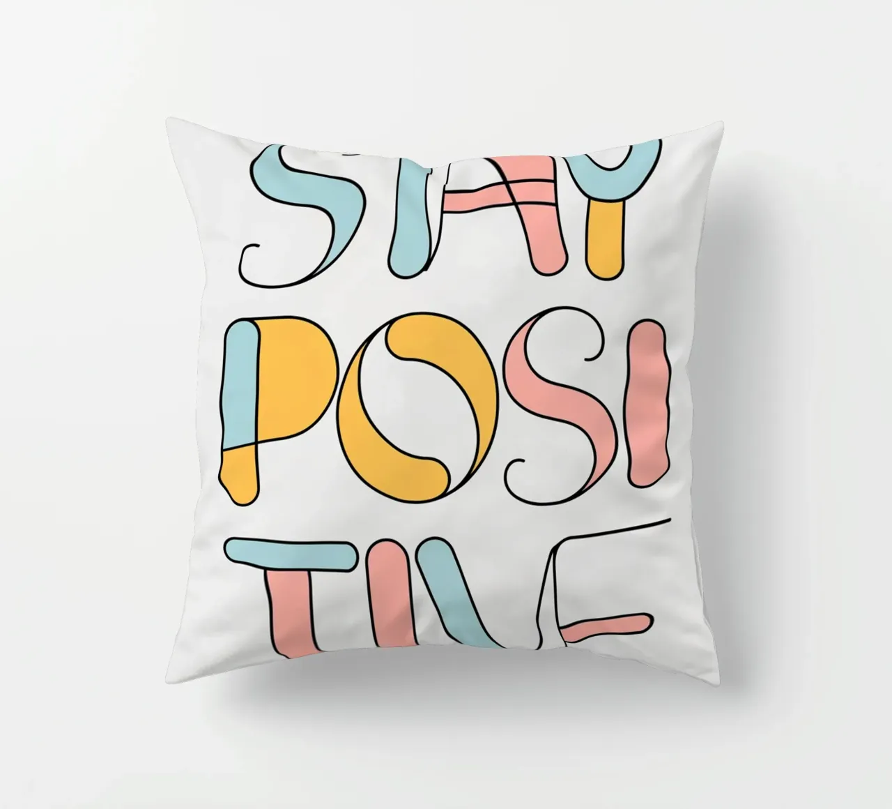 RIMANERE POSITIVI cuscino da logic