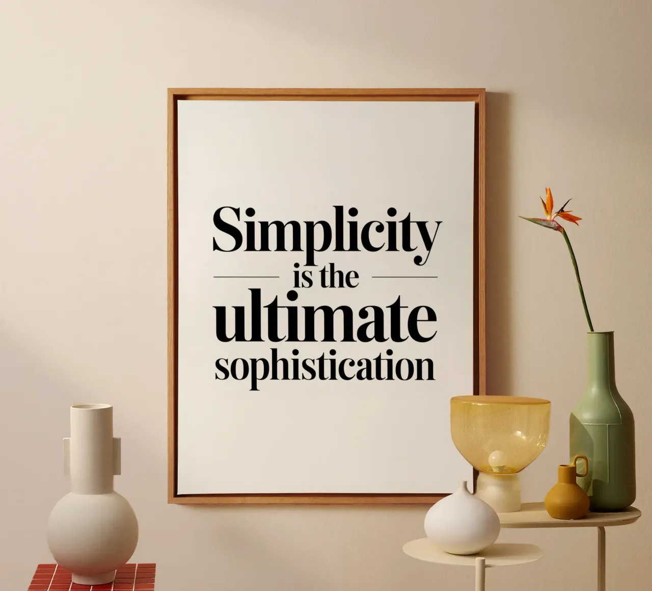 Simplicity is the ultimate sophistication canvas by logic