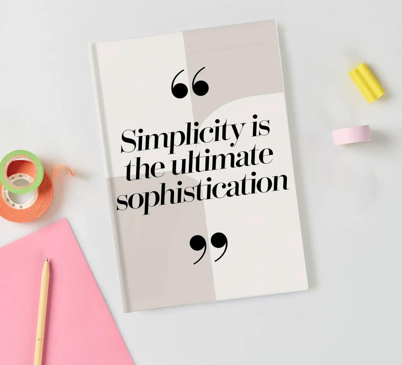 Simplicity is the ultimate sophistication notebook by logic