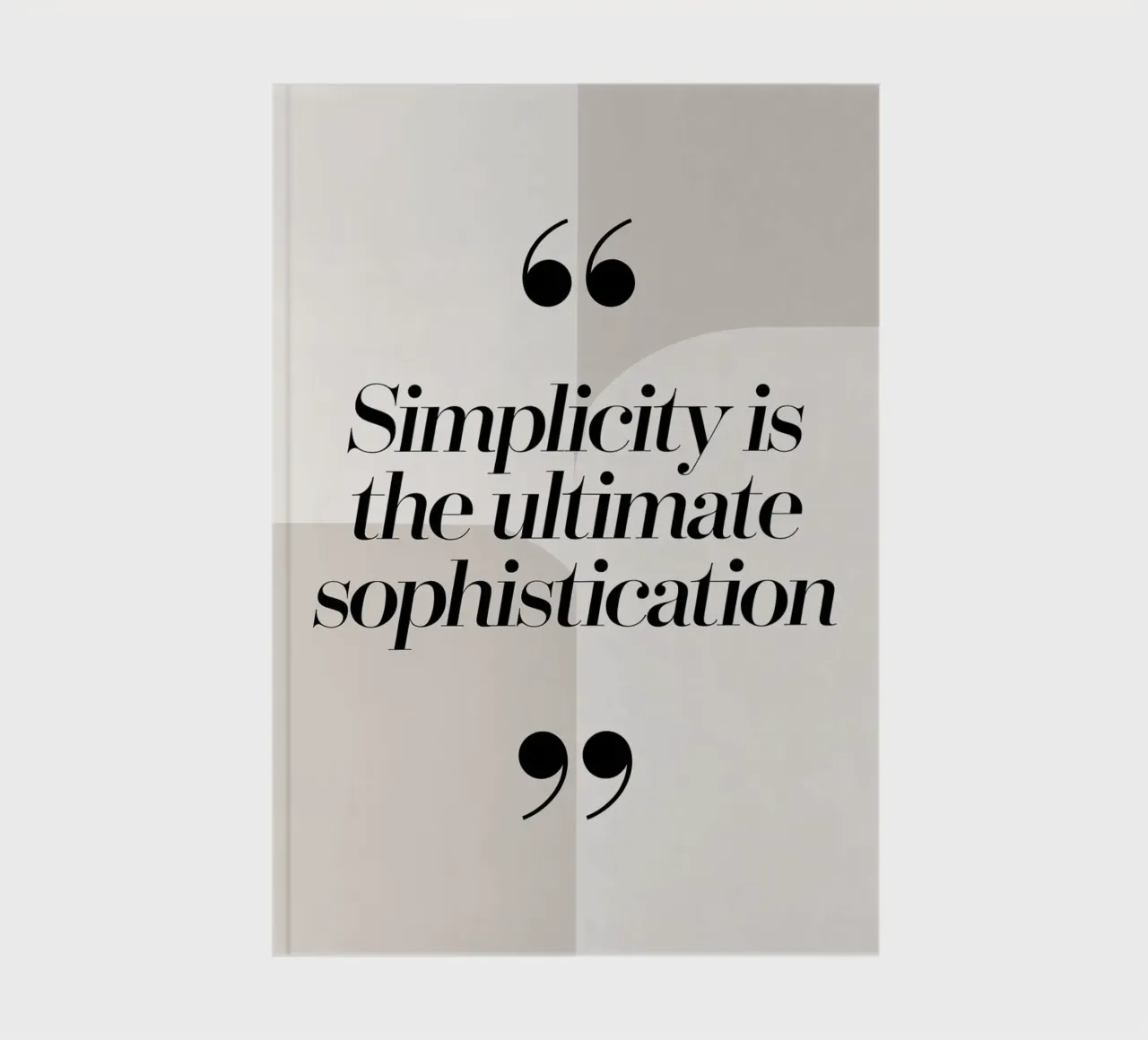 Simplicity is the ultimate sophistication notebook by logic