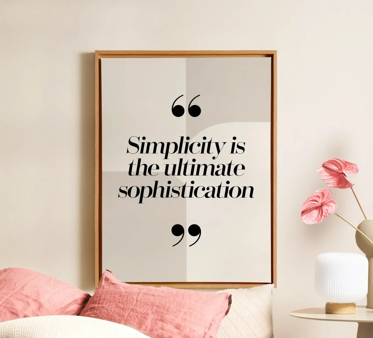 Simplicity is the ultimate sophistication canvas by logic