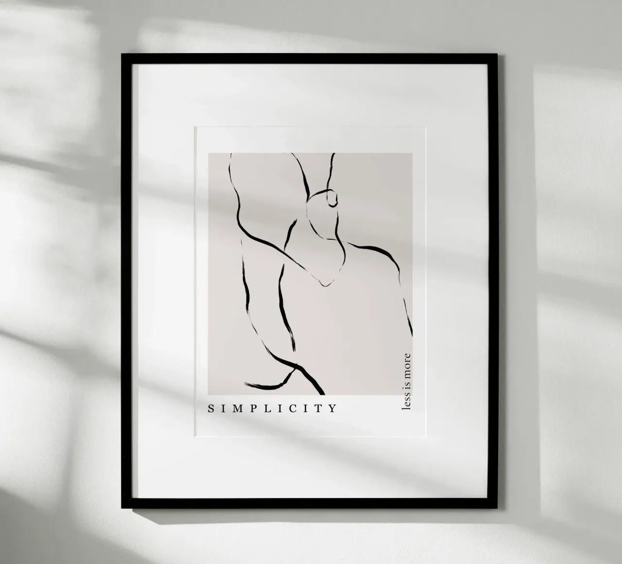 The New Simple No 62 poster con telaio in plastica da treechild