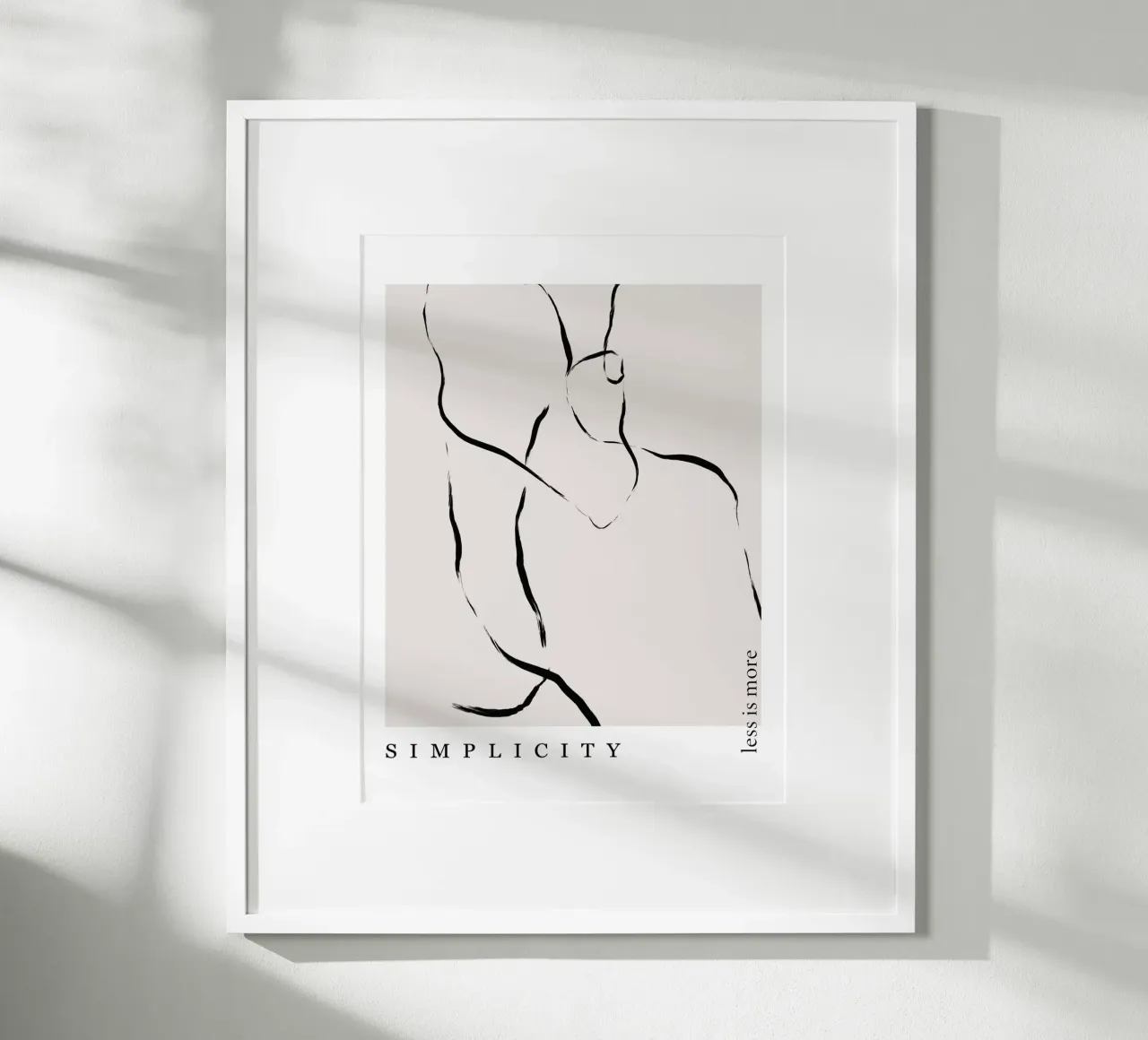 The New Simple No 62 poster con telaio in plastica da treechild
