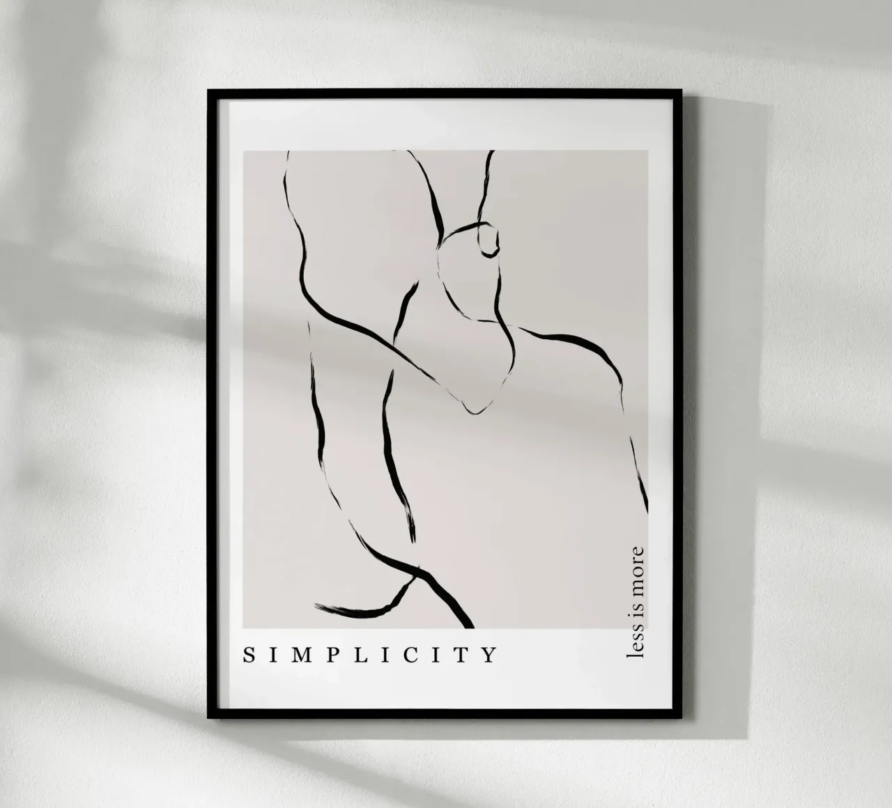 The New Simple No 62 poster con telaio in plastica da treechild